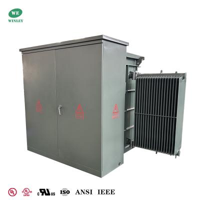 China UL Listed 2.5 MVA Three Phase Pad Mounted Transformer 2500KVA Oil-Immersed 12470V To 400V ANSI/IEEE Standards for sale
