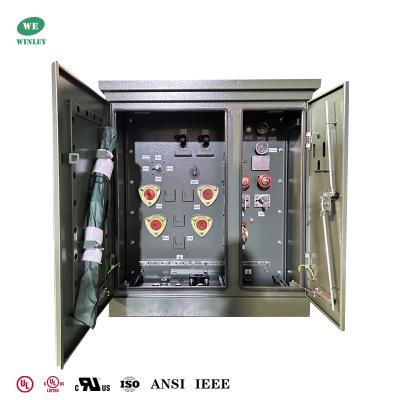 China UL/cUL Listed 15Kva Single Phase Pad mounted Transformer  Step-Down 6600V to 120V CSA ANSI/ IEEE Standards for sale