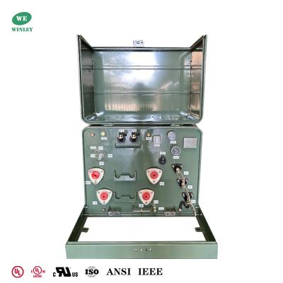China Residential Pad mounted Transformer Single Phase 25Kva 6.6KV To 120V Dual Windings Electric Power Distribution Transformer UL Listed Price for sale