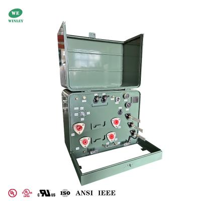 China Residential Pad mounted Transformer Single Phase 25Kva 6.6KV To 120V Dual Windings Electric Power Distribution Transformer UL Listed Price for sale