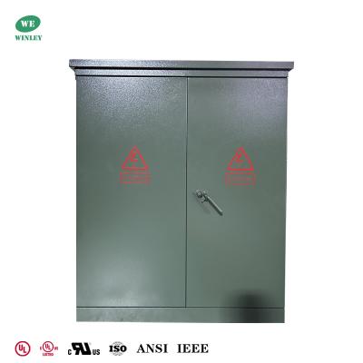 Κίνα 300Kva Τριφασικός μετασχηματιστής που τοποθετείται σε πλακέτα Διανομή ισχύος 2400V έως 480V UL προς πώληση