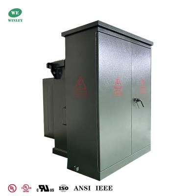 Κίνα 300Kva Τριφασικός μετασχηματιστής που τοποθετείται σε πλακέτα Διανομή ισχύος 2400V έως 480V UL προς πώληση