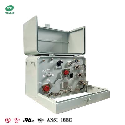 중국 304 스테인리스 스틸 탱크 10Kva 단상 패드 장착 변압기 13.8KV ~ 240V120V 전력 분배 변압기 UL 인증 판매용