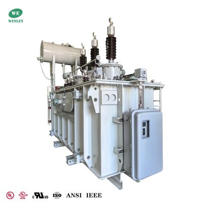 China 6300kVA subestação transformador de potência óleo imerso alta tensão 66KV a 11KV à venda