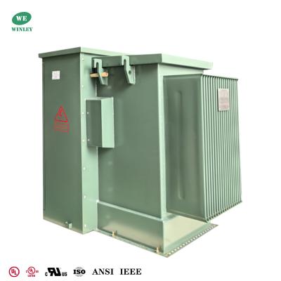 China Transformer Pad Mount 3 Fase 300kVA 12,47kV a 480y/277 Transformador de distribuição de energia imerso em óleo à venda