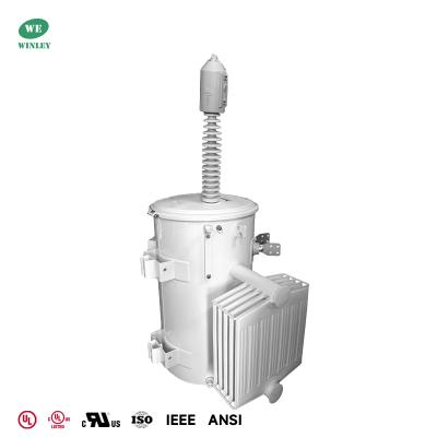 Chine Transformateur monté sur poteau monophasé 167kVA 34500Y/19920 aux transformateurs de puissance de type huile 120/240V à vendre