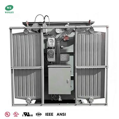 China 2500kVA Three Phase Oil Immersed Distribution Transformer Step Down 11kV to 0.433kV ONAN for sale