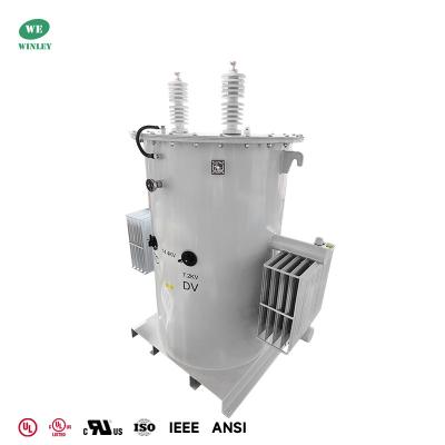 Κίνα 333kVA Μονοφασικός τροφοδοτικός μετασχηματιστής διανομής 14.4kV/7.2kV Διπλή πρωτογενής τάση έως 480V προς πώληση