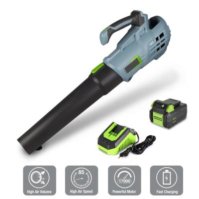 China 16000RPM 60Hz Wireless Air Blower Cordless Leaf Blower With Battery And Charger for sale