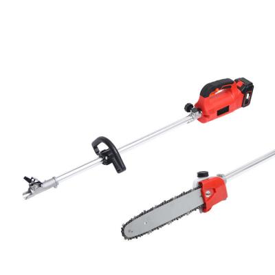 China Long Handle Cordless Electric Saw For Trees 21V Portable Telescopic Pole Chainsaw for sale