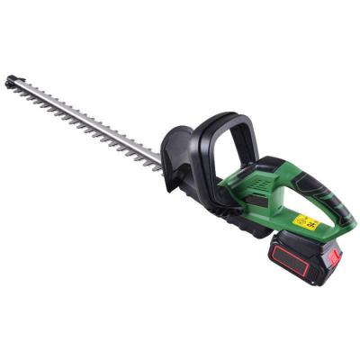 China 18V 2.0Ah 550mm Electric Hedge Cutter Machine Dual Blade Cordless Hedge Trimmer With Battery for sale