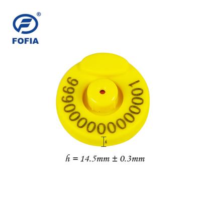 China FDX-B One- Time Electronic Cattle Ear Tags With Laser Printing And Unique ID Number for sale