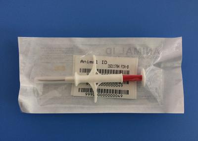 China 2.12*12mm Pet ID Microchip With Implant Syringe 134.2khz Injectable Transponders for sale