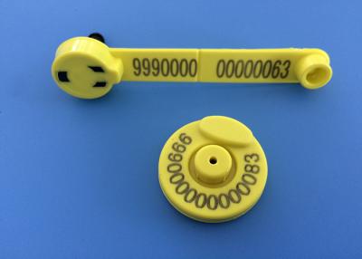 China 134.2khz Sheep Ear Tags For Electronic Identification Tracking , TPU Material for sale