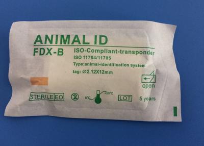 China Animal ID Microchip Needle 134.2khz , ISO Standard Microchip With Injector for sale