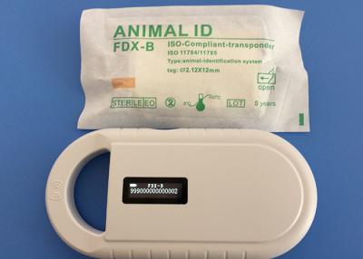 China High Frequency Animal Cat Tracker Microchip , Found Pet Microchip With Glass Tags Injectable Transponders for sale