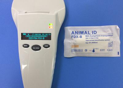 China Durable RFID Microchip Pet Scanner , USB / Bluetooth Animal Chip Reader for sale