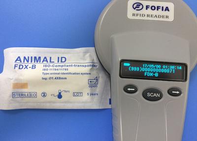 Chine Scanner de chien de puce de la CE 134.2khz, lecteur futé de RFID avec l'affichage d'affichage à cristaux liquides à vendre