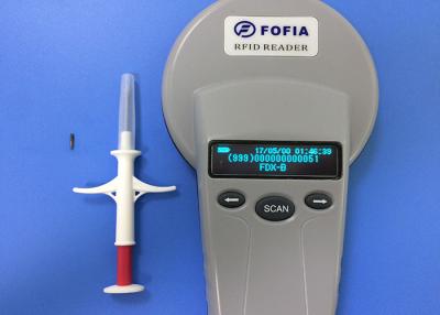 China Escáner animal del microchip del ISO para la gestión del animal doméstico, lector portátil del bolsillo del RFID en venta