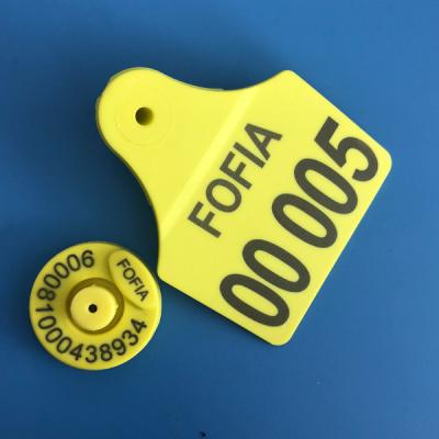 China 125khz Electronic Cattle Ear Tags , Rfid Livestock Tags Identification for sale