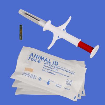 China LF ISO Rfid Glass Tag Injected Animal ID Microchip For Animal Pet Tracking for sale