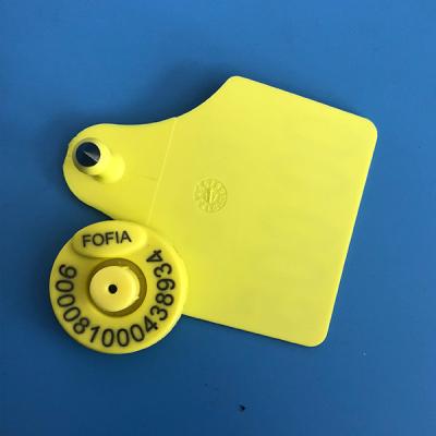 China TPU Livestock Rfid Ear Tags For Cattle Animal Management , ICAR Certificate for sale