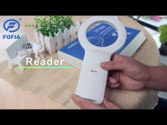 PT200  Portable Animal ID Reader With Long Distance And USB Communication FDX-B Tag Reader