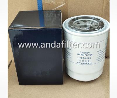 China High Quality Hydraulic Oil Filter For Hyundai 31E9-0126 31E9-0126-A for sale