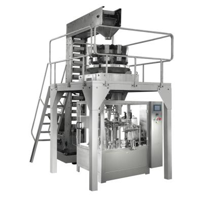 China Vertical Stand Up Bag Rotary Frozen Food Packing Machine for sale
