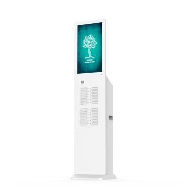 China 5000mah Public Phone Charging Station Kiosk With 24 Inches LCD Screen for sale