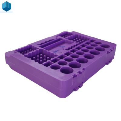 China Purple Plastic Inner Parts Plastic Moulded Components PA for sale