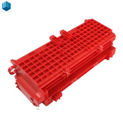 China PP Electronics Injection Molding Red Inner Parts for sale