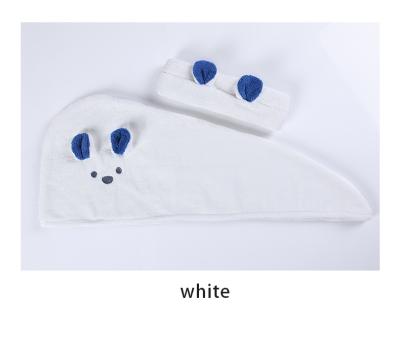 China Professional Manufacturing Coral Fleece Cotton Drying Hair Towel Hat Wrap Hair Band QUICK DRYING Suit for sale