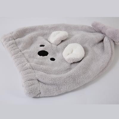 China New Arrival QUICK DRY Coral Fleece Hair Dryer Towel Cap Quick Dry Towel Cap Hair Wraps Hair Dryer Cap for sale