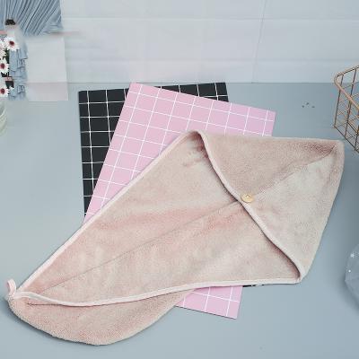 China Latest Design QUICK DRY Personalized Products Shower Cap Hair Towel Microfiber Hair Drying Cap for sale