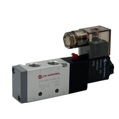 China Norgren VCB22 5/2 Inline Solenoid Valve Solenoid Actuated Inline Spool Valves for sale