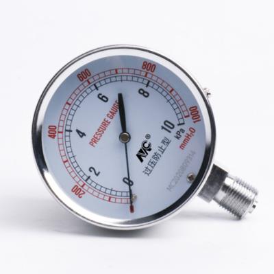 China Nickel Plated Stainless Steel Pressure Gauge for sale