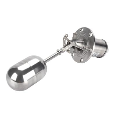 China UQK Stainless Steel Ball Float Level Switch 24V DC High Temperature Float Switch for sale