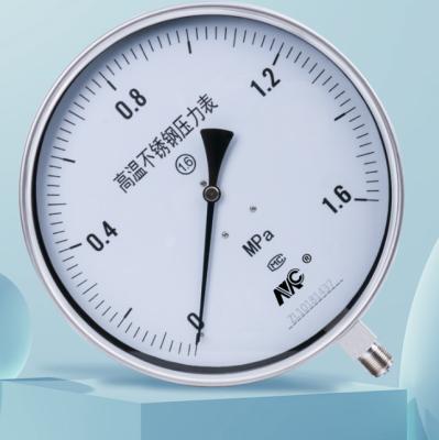 China Dirección de acero inoxidable de la parte radial del indicador de presión de Y250BF 250m m en venta