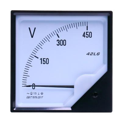 China 0-450v Pointer Voltage Current Power Meter 120*120mm 0-999kwh for sale
