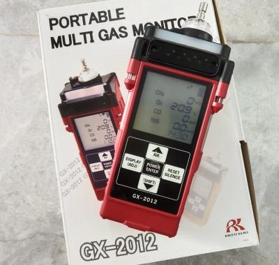 China GX-2012 Confined Space Gas Monitor For Ex O2 Co H2s Leak Check Te koop