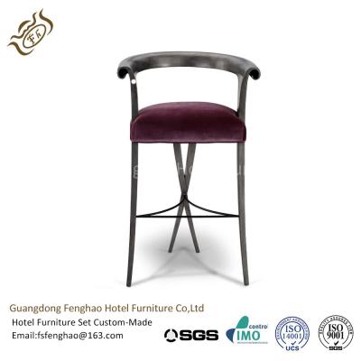 China Taburetes de bar tapizados silla urbana elegante de los muebles de la barra de hotel del comedor en venta