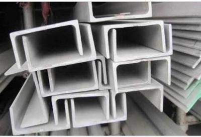 China ASTM 201 304 316 Rolled Steel Channel , Carbon Steel U Channel Natural Color for sale
