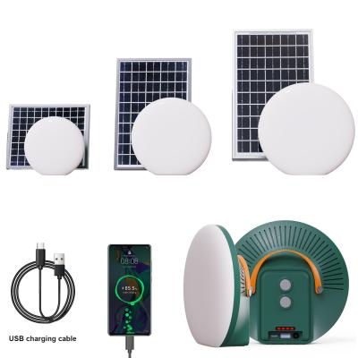 China Linterna recargable solar de energía portátil del LED de las luces que acampan solares del banco del poder en venta