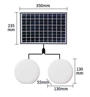 Cina Luci solari da campeggio solari IP66 2 pezzi Luci solari per camper portatili da esterno in vendita