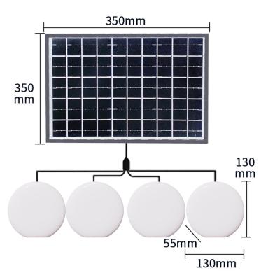 China Luces de camping solares intermitentes de emergencia portátiles 4 piezas en venta