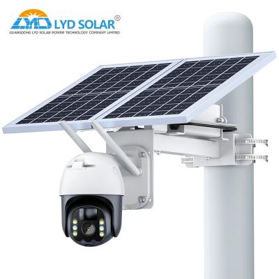 China Cámara CCTV solar con energía solar con visión nocturna de detección de movimiento en venta
