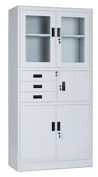 China Bedroom Wardrobe Sturdy Portable Glass Door Filing Cabinet for sale