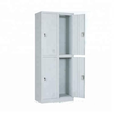 China Beach School Safe 4 Doors Clothes Storage Metal Lockers for sale