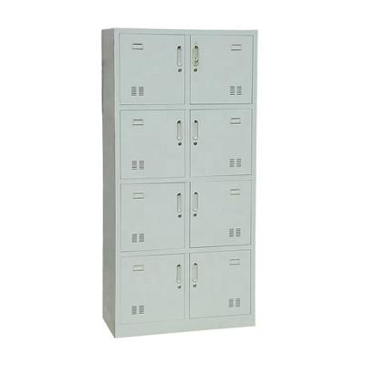 China Wardrobe Cabinets gym room 8 compartment steel locker for sale